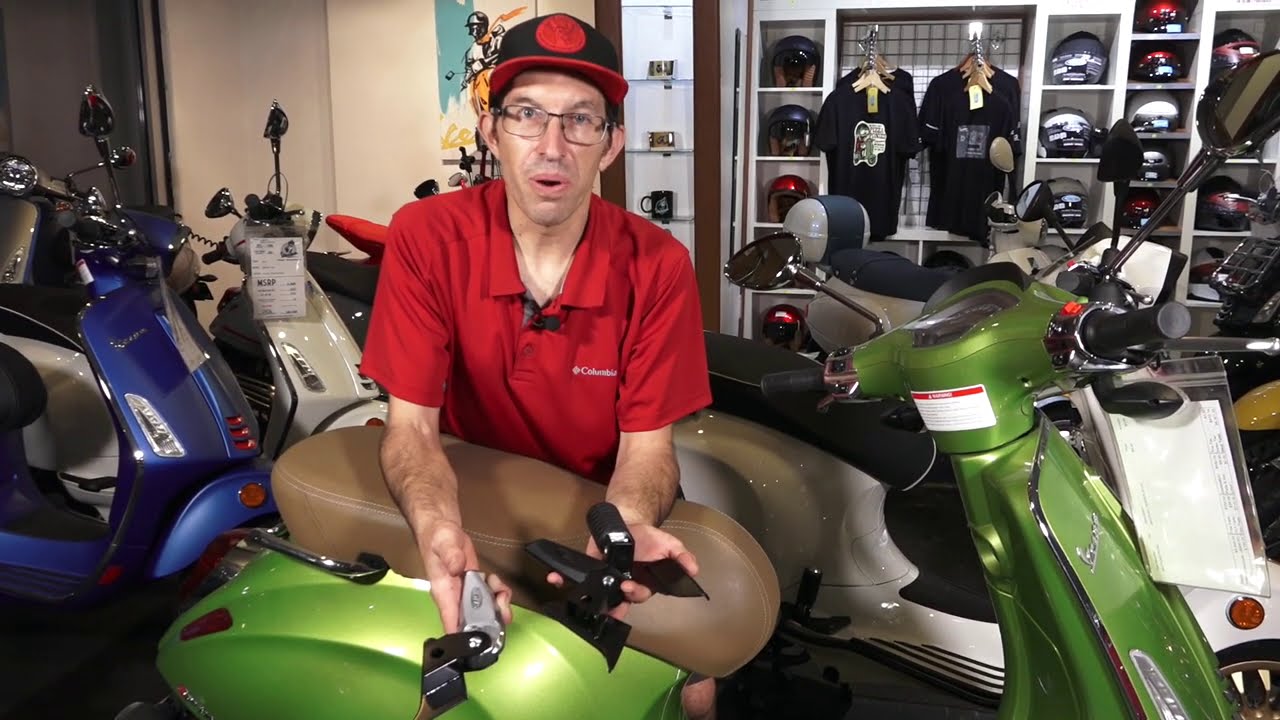 Vespa Sprint & Primavera Footpeg Options from YouTube