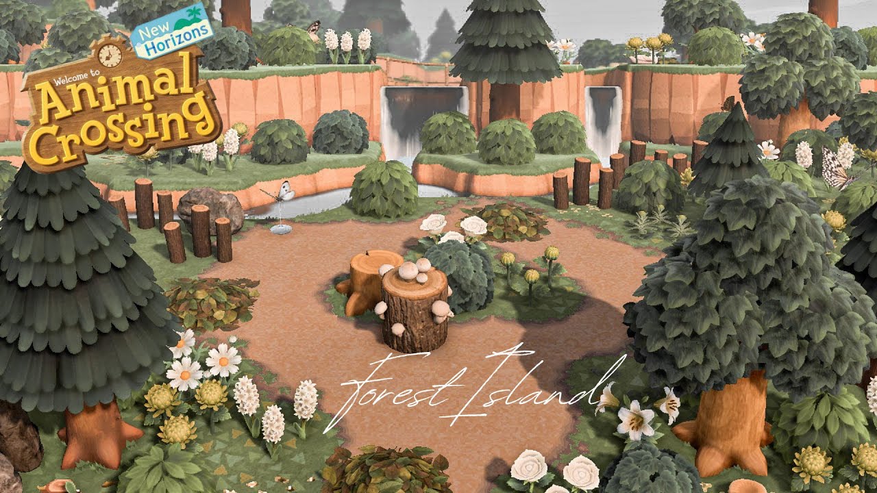 WOODSY COTTAGECORE FOREST ISLAND TOUR | Animal Crossing New Horizons// Cotton Lace