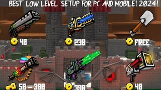 BEST LOW LEVEL SETUP IN PG3D FOR PC AND MOBILE!