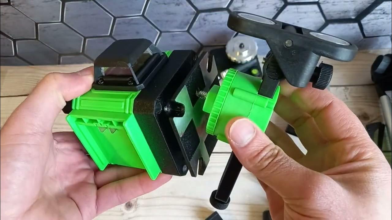 Лазерный уровень нивелир лазер 4х360 градус 4D 16 лучей линий зелёный ...