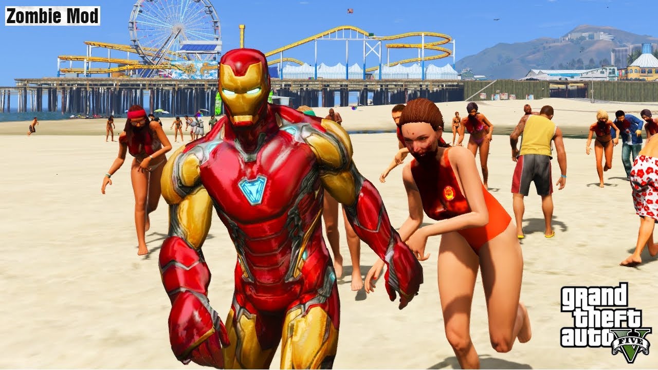 GTA 5: Zombie Outbreak! Iron Man vs Zombies | Zombie Infection In GTA V