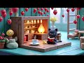 Cozy Strawberry Café 🍓🐱 Lofi Jazz Beats for Study, Reading &amp; Relaxation 3H