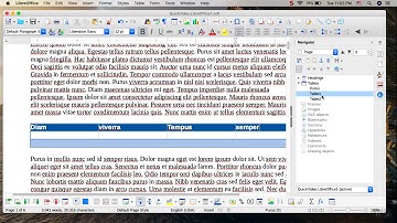 LibreOffice Writer: Changing a table