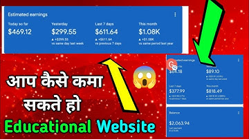 education website earning proof - educational blog earning - Adsence Earning Proof 2022