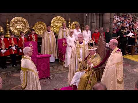 King Charles III crowned at Westminster Abbey