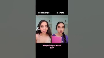 #pov :the popular girl tries to bully the nerd when she reveals she used to be one as well #acting