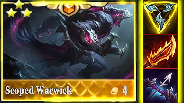 Combat Training + Scoped Weapons + Trinity = Infinite AD Stacking Warwick ⭐⭐⭐ 3 Star   | TFT SET 8.5