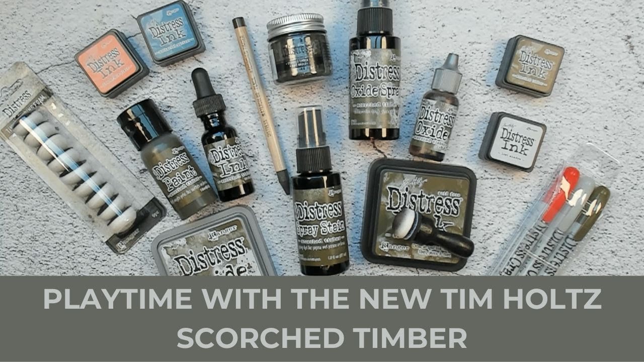 *PLAYTIME WITH THE NEW TIM HOLTZ SCORCHED TIMBER* MAKING A BUNCH OF PAPERS FOR JUNK JOURNALING*