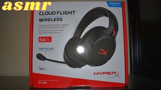 ASMR HyperX Cloud Flight Wireless Headphones unboxing