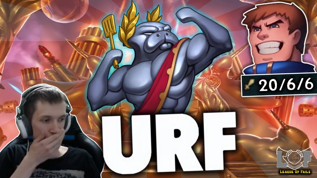 GAREN URF IS BACK | Perma Spin Garen BUG ARURF 2018 - LoL League Of Fails league of legends champions