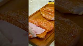 Chicken fillet stuffed with ham, cheese and tomato #shorts