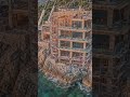 Ocean Clif House Transformation 🌊🏡Dream House Built on a Rock Island 🤯Luxury Ocean Villa Timelapse ✨