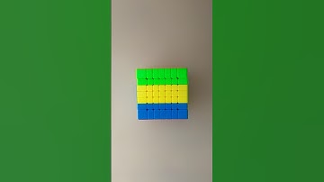 Flag of Gabon 🇬🇦🇬🇦🇬🇦🇬🇦 on 7x7 Rubik