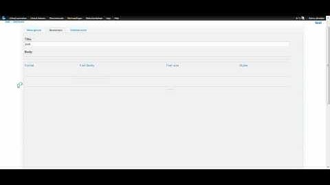 Drupal Admin Interface