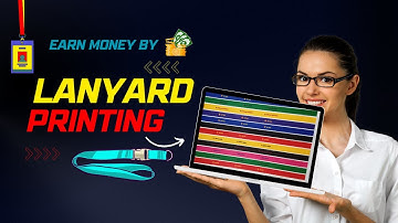 How to print lanyard sublimation printing? | Lanyard printing business in 2023