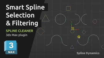 Efficient Spline Selection & Filtering in 3ds Max | Spline Cleaner Plugin Tutorial