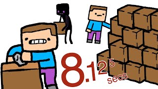 Minecraft Dirt Hut Speedrun  (world record any% - 0:08.125 secs) [official]