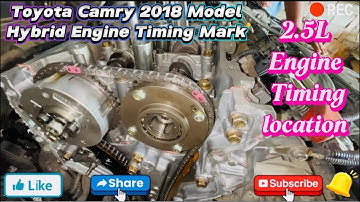 Toyota Camry hybrid 2018 model  ￼￼/ 2.5L Engine Timing Location