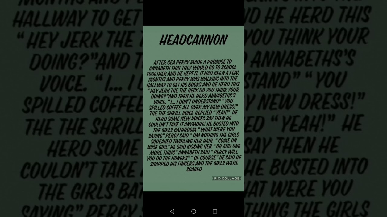 Percy Jackson headcanons Part 2!