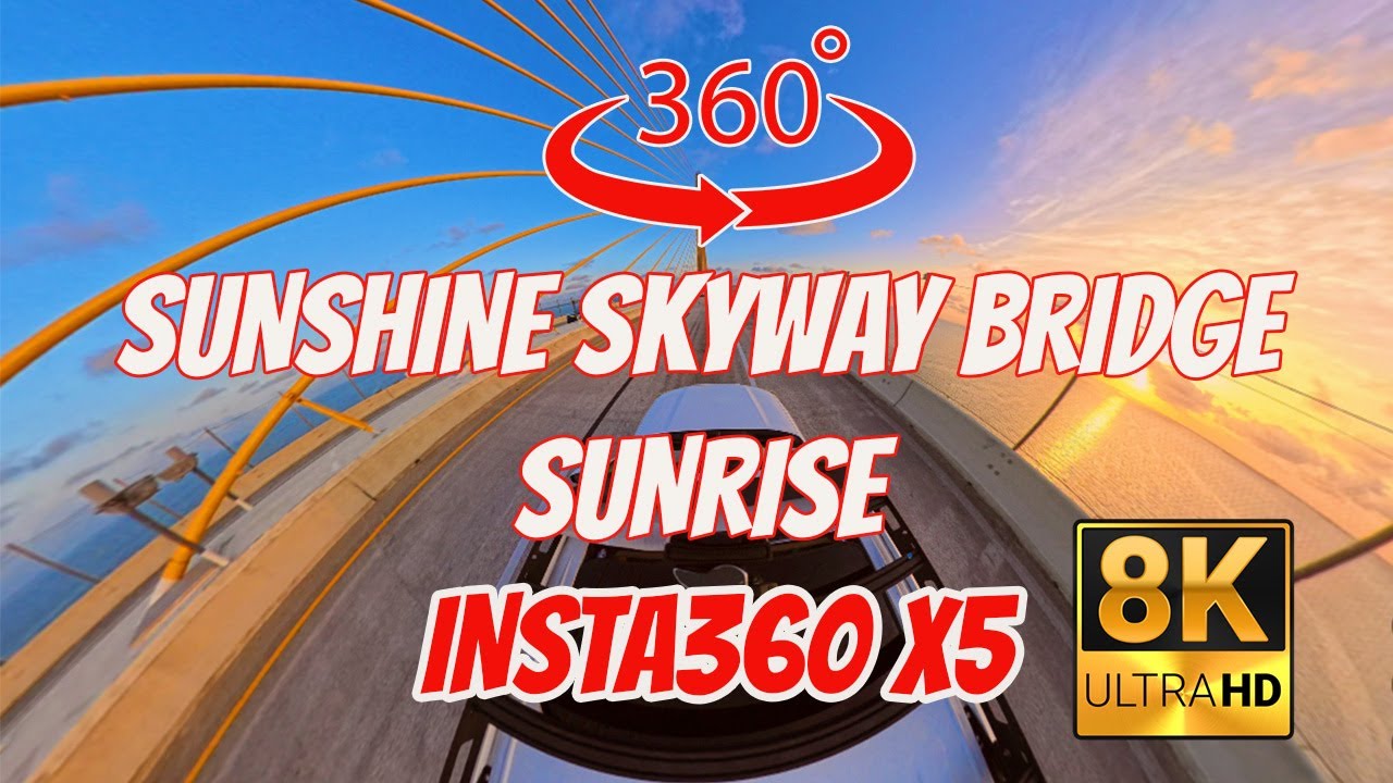 🌅 Breathtaking Sunrise Drive over the Skyway Bridge! 🚗✨