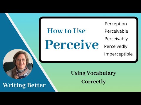 Improve your Vocabulary: Perceive