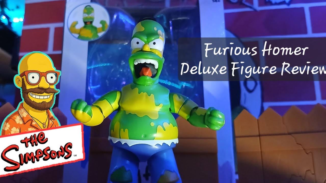NEW Simpsons Figure Review: Deluxe Furious Homer