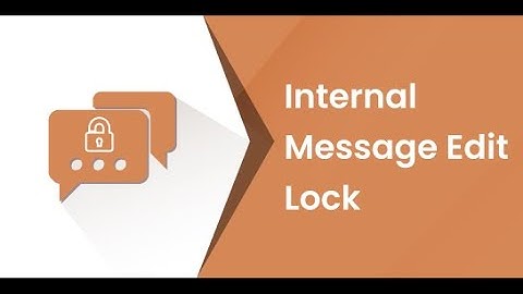 Odoo Apps - Internal Message Edit Lock | Odoo 15