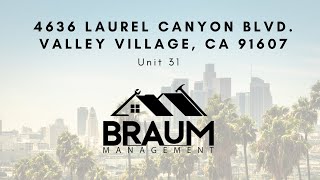 4636 LAUREL CANYON BLVD, Unit 31,  VALLEY VILLAGE, CA 91607