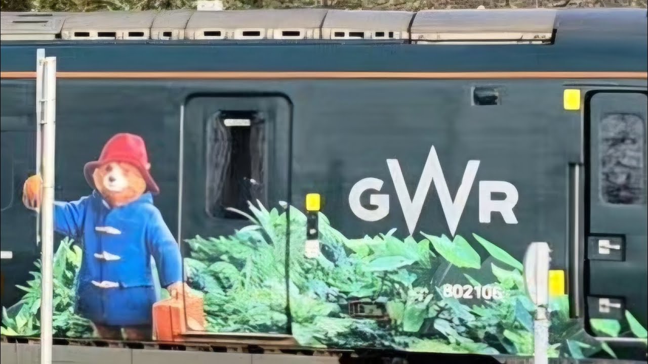 GWR 802106 PADDINGTON special livery leaves Swindon with Sunshine | 25.2.26