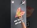 How to make origami jet paper plane #diy #paper #craftideas #papercraft #craft #origami #shorts