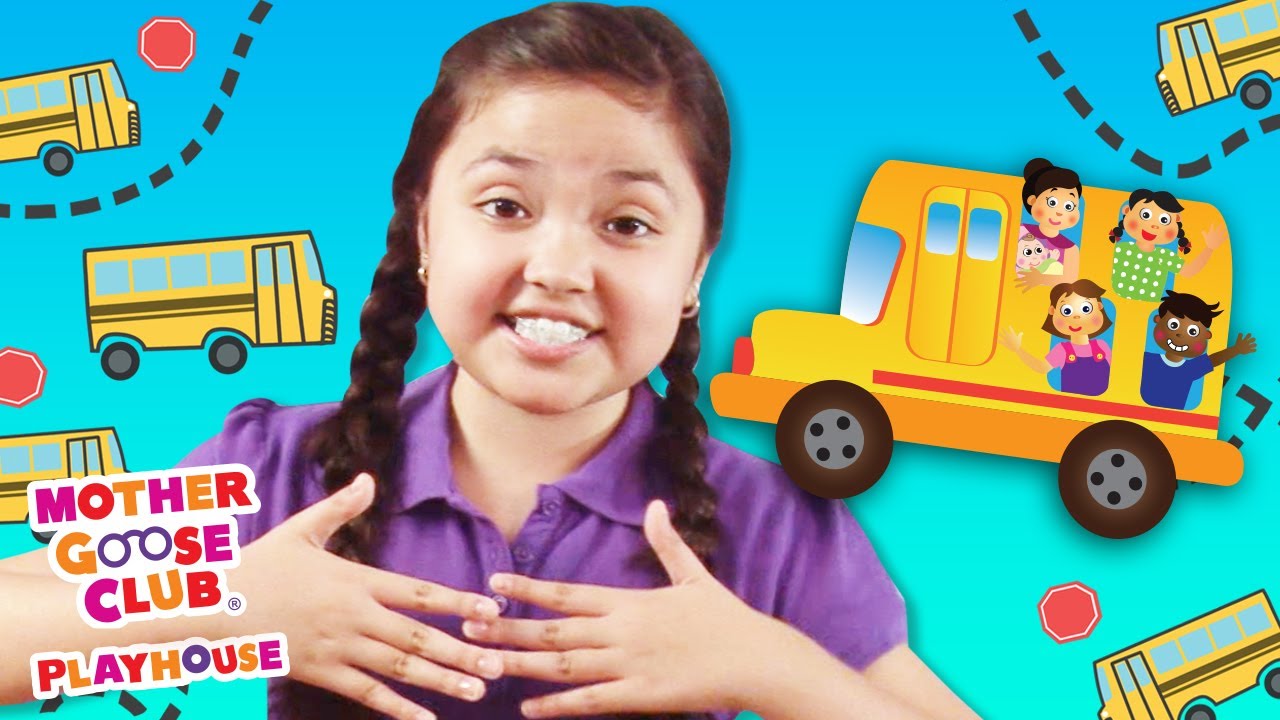 The Wheels on the Bus + More | Mother Goose Club Playhouse Songs ...