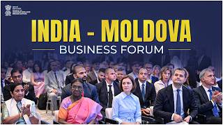 President attends India - Moldova Business Forum in Chisinau, Moldova