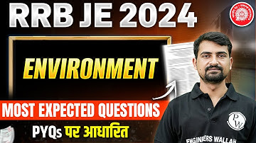 RRB JE CBT 2 PREVIOUS YEAR QUESTION PAPER | Environmental Engineering | MOST EXPECTED QUESTIONS