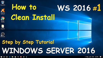 How To Clean Install Windows Server 2016 | (1) Step by step guide