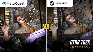 Star Trek: Infection Graphics Comparison PCVR vs Quest 3
