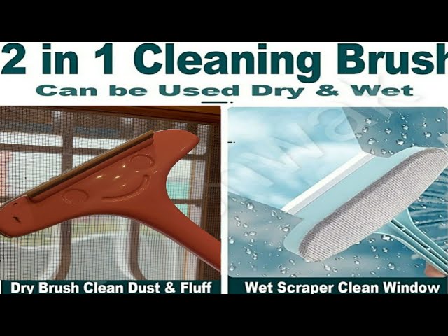 I tried viral cleaning brush & wiper 😲/ Testing 2 in 1 cleaning brush 😲 