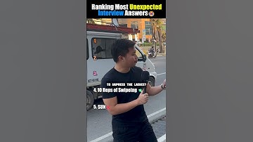 RANKING most unexpected interview answers 😭😭 #shorts