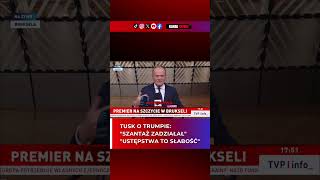 DONALD TUSK BRUKSELA UE:“EUROPA MUSI CHRONIĆRELACJE Z USA”
