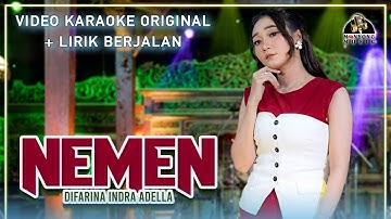 KARAOKE NEMEN ADELLA - Difarina Indra - OM ADELLA - Karaoke Nemen - Video Karaoke Original + Lirik