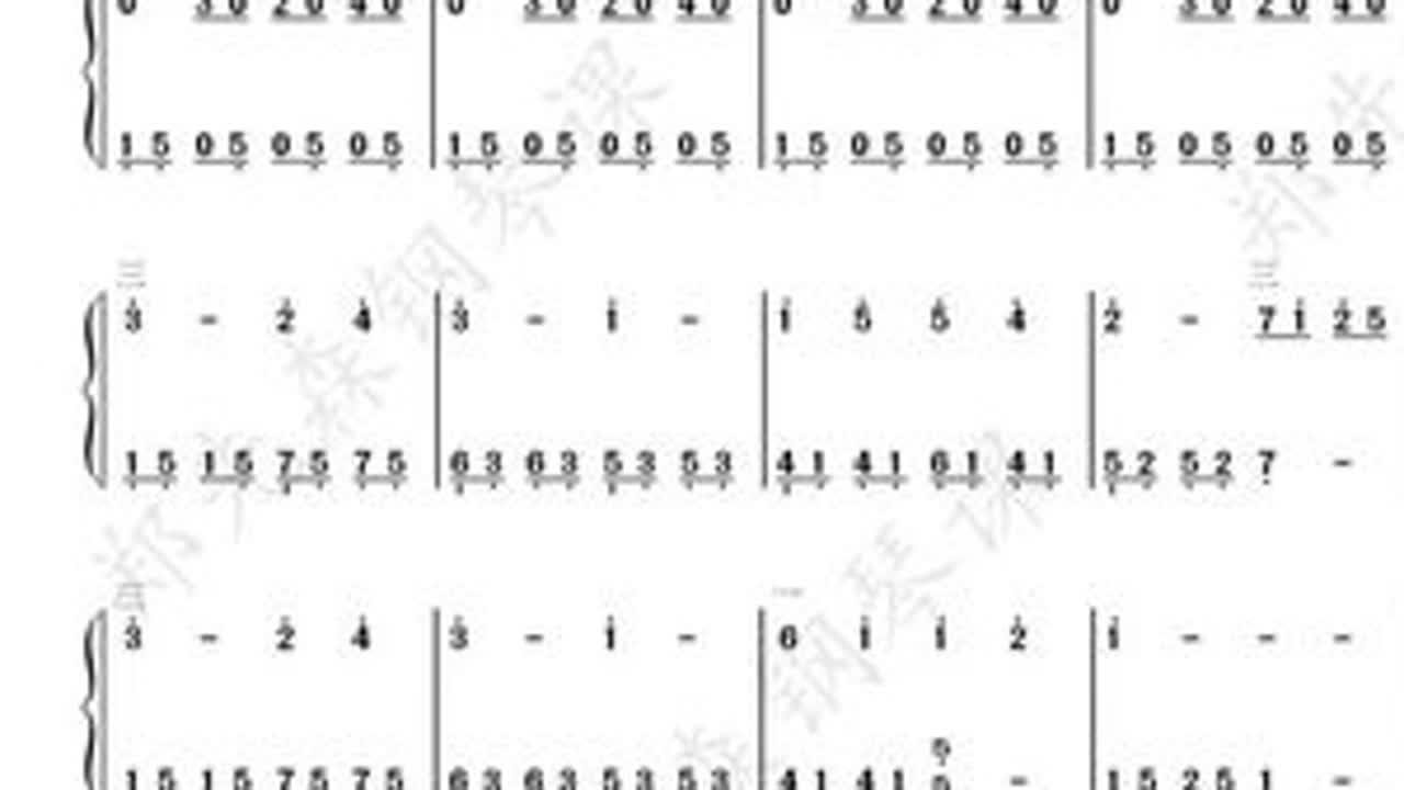 《听妈妈的话》钢琴教学视频课第二集 