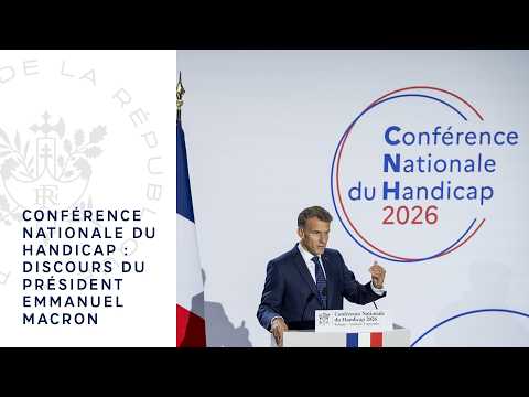 Miniature de la vidéo : Conférence nationale du handicap : discours du Président Emmanuel Macron.