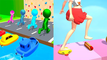 Shape shifting VS ASMR Tippy Toe - All Level Gameplay Walkthrough Android iOS Ep29