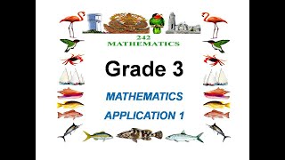 Grade 3 : Mathematics Application Test 1