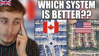 Brit Reacts to How US & Canadian Cities Compare Brit Reacts To Differences Between The Usa Canada