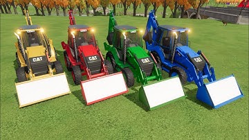 COLORS OF LOADER ! CAT BACKHOE LOADERS IN FS22 | FARMING SIMULATOR 22 |