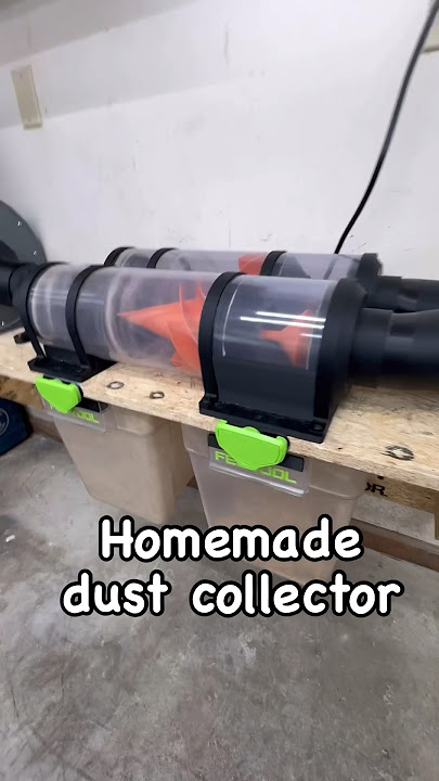 3D printed homemade centrifugal dust collector #woodworking #tools #diy