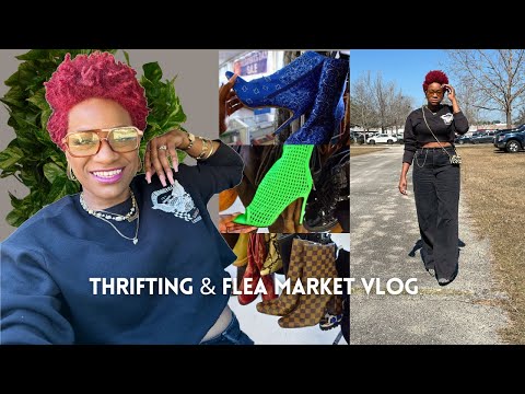 VLOG | Quick Thrifting & Flea Market Run