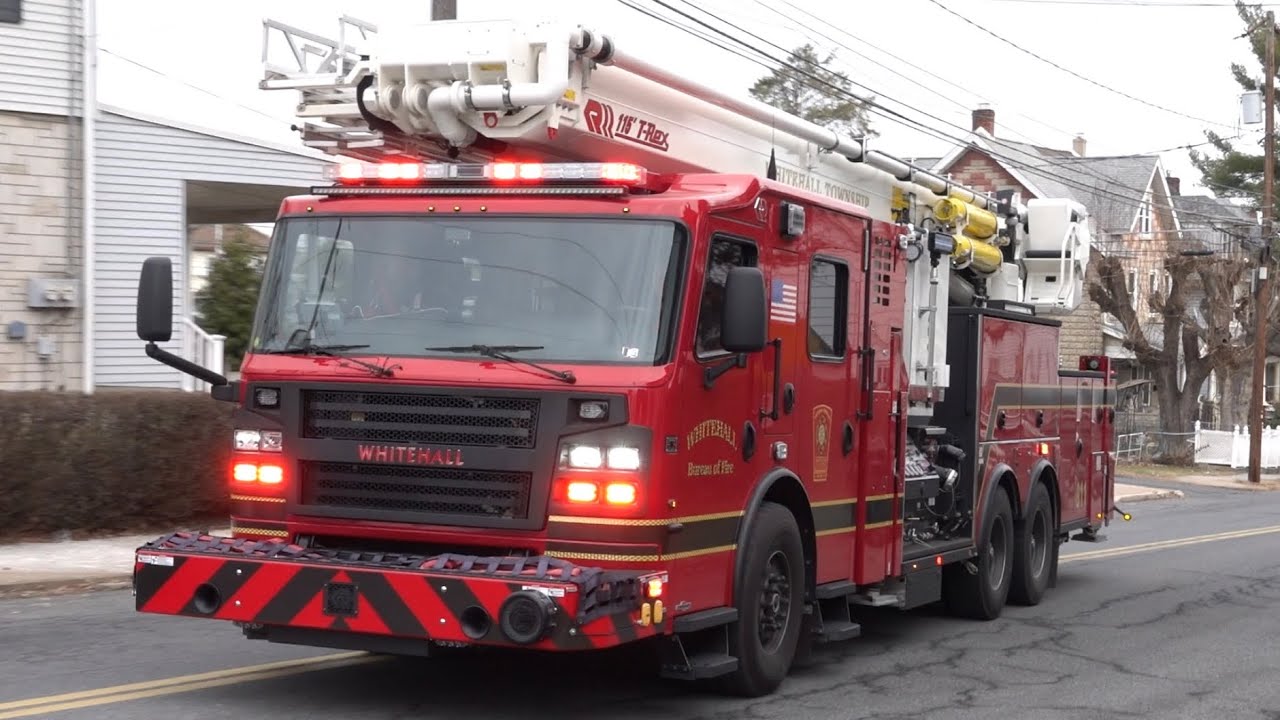 Whitehall Township Fire Department BRAND NEW Truck 3631 Responding 12