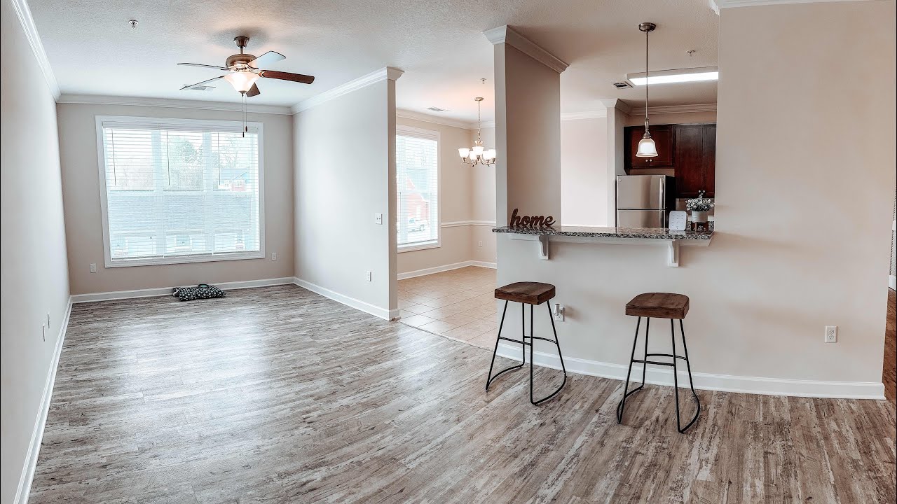 One Bedroom Fairfield with Sunroom. 938 Sq. Ft. Haven of Cramerton