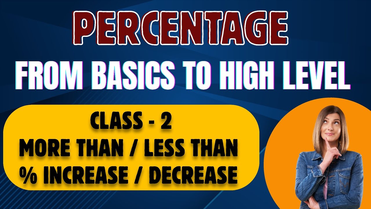 PERCENTAGE | LESS THAN/MORE THAN | INCREASE/DECREASE | SUCCESSIVE ...